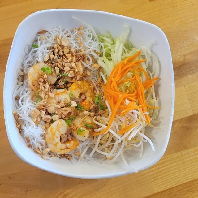 Charbroiled Shrimps Vermicelli | Bún Tôm Nướng.