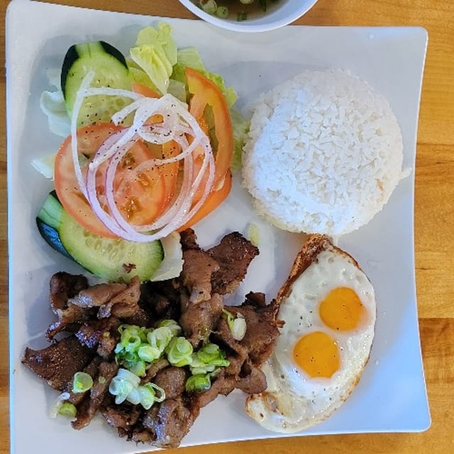 Charbroiled Pork Rice Dish | Cơm Thịt Nướng.