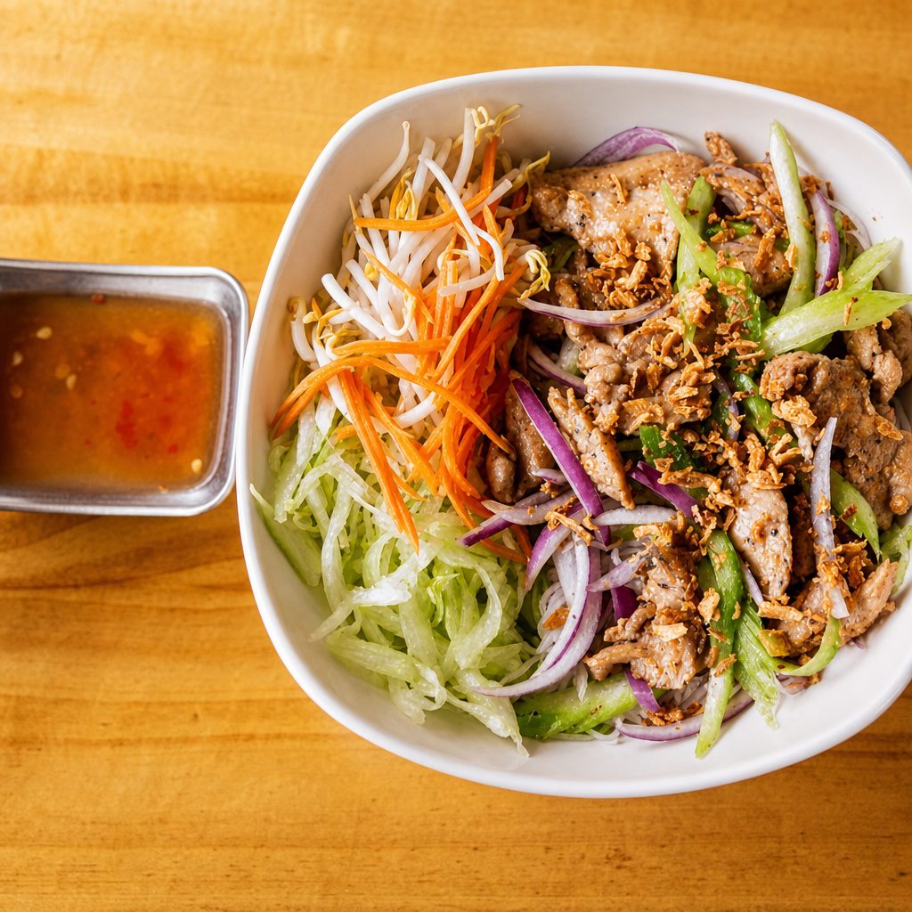 Grilled Chicken Vermicelli | Bún Gà Xào.