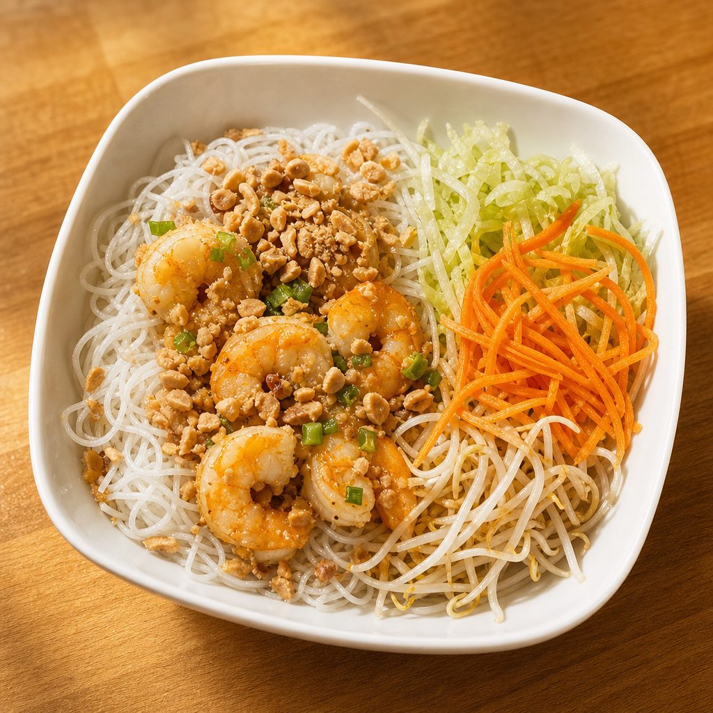 Charbroiled Shrimps Vermicelli | Bún Tôm Nướng.