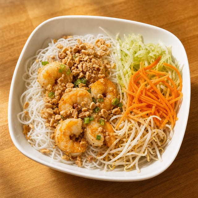 Charbroiled Shrimps Vermicelli | Bún Tôm Nướng.