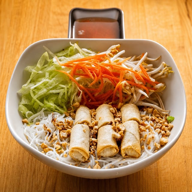 Egg Rolls Vermicelli | Bún Chả Giò.