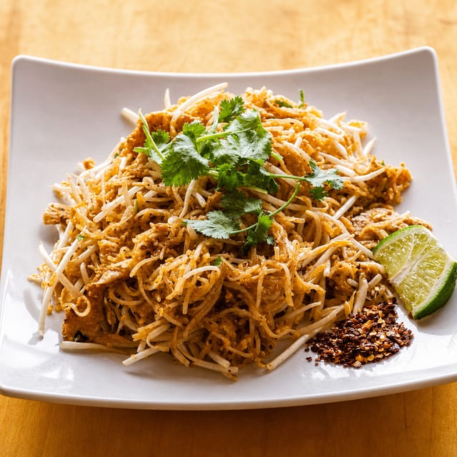 Pad Thai Chicken Noodle | Hủ Tiếu Xào Gà Thái.