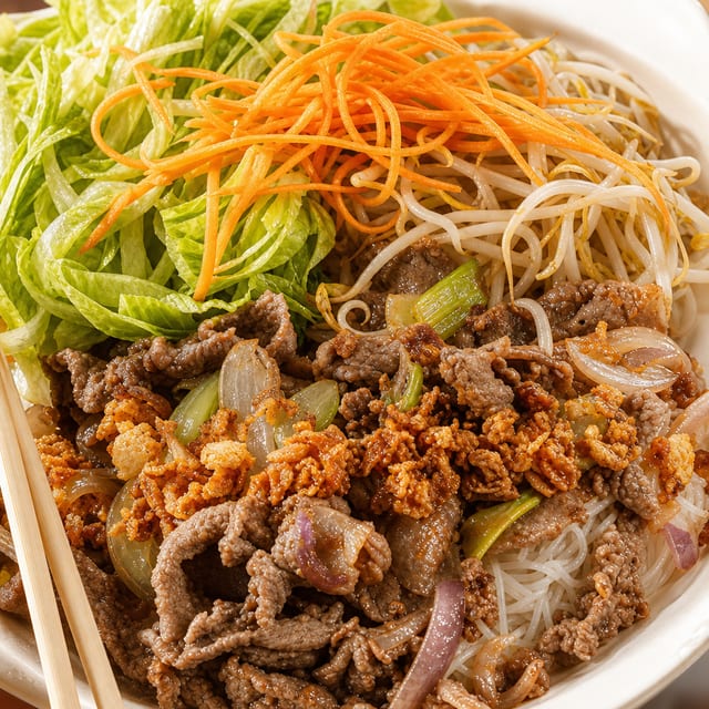 Grilled Beef Vermicelli | Bún Bò Xào.