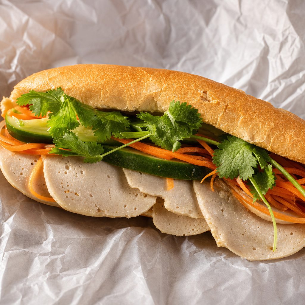 Pork Roll Sandwich | Bánh Mì Chả Lụa.