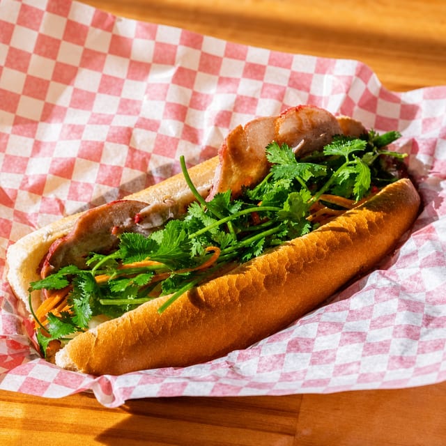 Roast Red Pork Sandwich | Bánh Mì Xá Xíu.