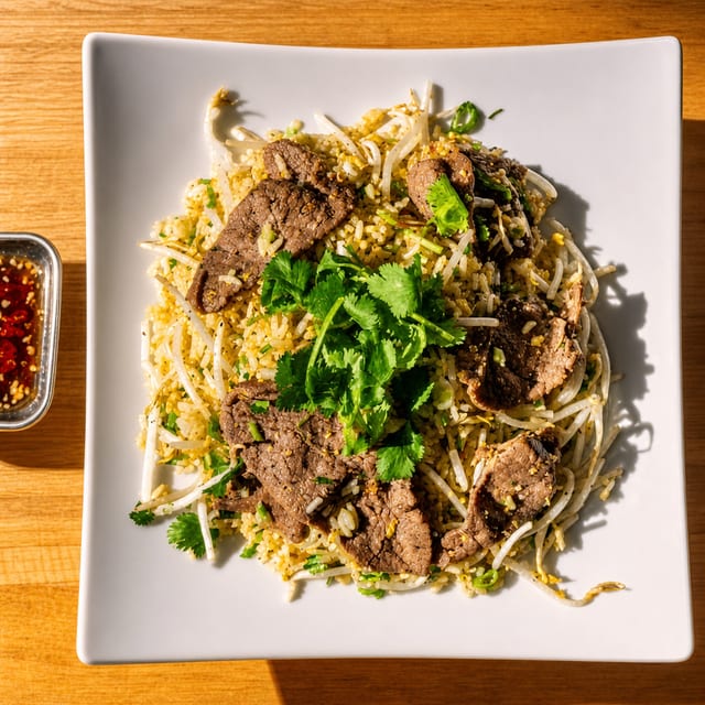 Beef Fried Rice | Cơm Chiên Bò.
