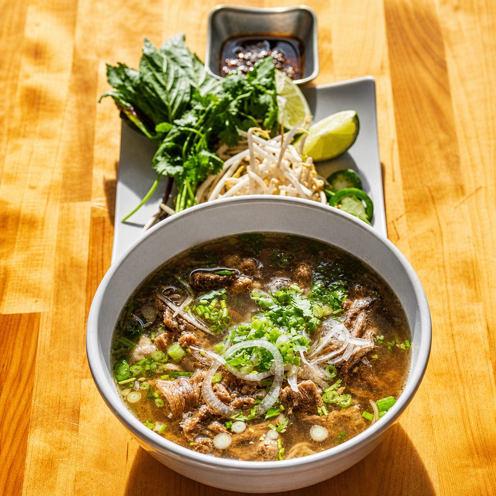 Special Charbroiled Pork Noodle Soup | Phở Thịt Nướng.