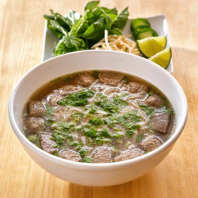 Beef Meatball Noodle Soup | Phở Bò Viên.
